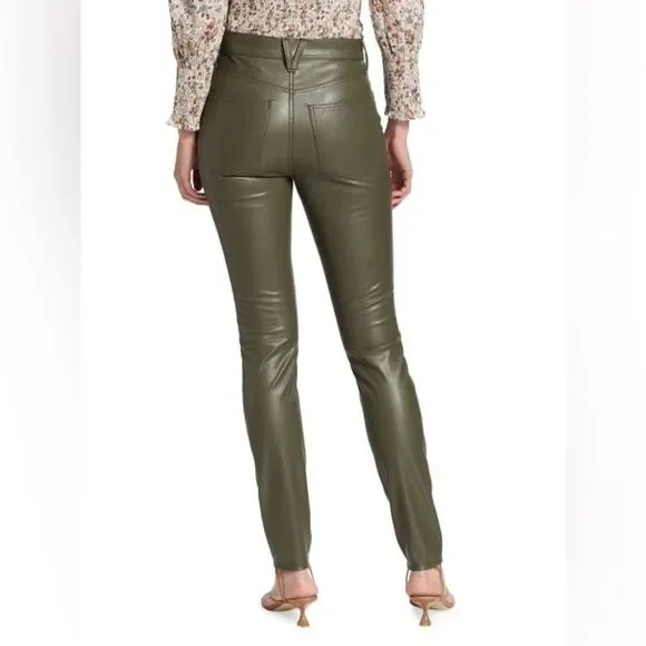 Veronica Beard NWT Debbie Faux Leather Skinny Jeans in Loren Size 29 MSRP $298